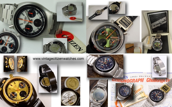 vintage citizen chronograph challenge timer automatic 8110A